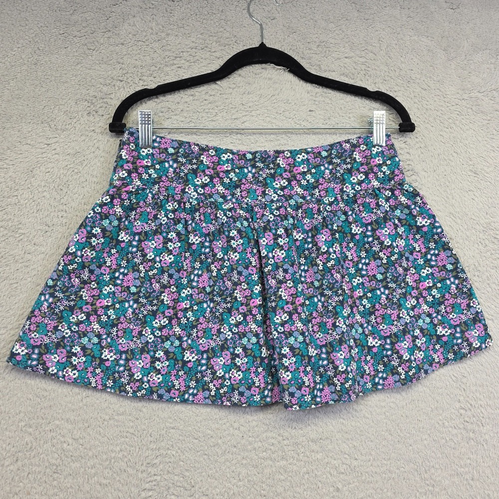 Aeropostale Micro‎ Mini Skirt Womens S Ditsy Floral Cottagecore Corduroy Lined